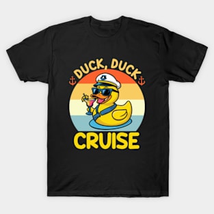 Duck Duck Cruise Funny Family Matching Cruise T-Shirt